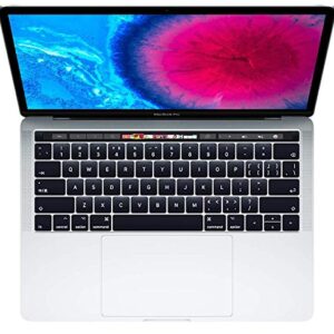 Apple Laptop MacBook Pro MPXV2LL/A, 13.3in with Touch Bar, Intel Core-i5 3.1GHz, 16GB Memory, 256GB SSD, Silver (Renewed)