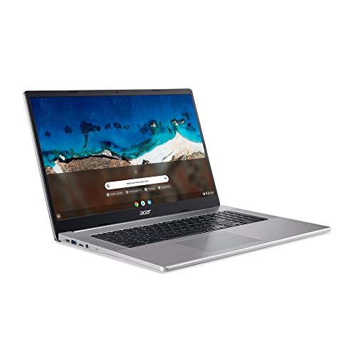 2022 Flagship Acer Chromebook Light Laptop, 17.3" FHD 1080p Widescreen, Intel Celeron N4500 (Upto 2.8GHz), 4GB RAM, 64GB eMMC, Webcam, UHD Graphic, WiFi 6,10+ Hours Battery,Chrome OS +HubxcelAccessory