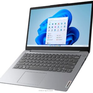 Lenovo IdeaPad 1i 14 Laptop, 14.0" HD Display, Intel Celeron DualCore N4020, 4GB RAM, 96GB Storage ( 64GB eMMC + 32GB Card), 1-Year Microsoft 365, WiFi 6, Long Battery Life, Win 11, TiTac Card