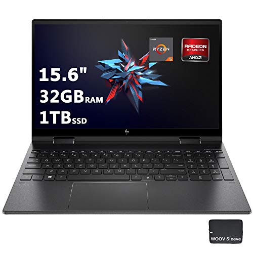 HP 15.6 inch Full HD Laptop, AMD 6-Cores Ryzen 5-5500, AMD Radeon Graphics, HP Fast Charge, Webcam, Thin&Portable, Windows 10 Home, Natural Silver (32GB + 1024GB SSD, R5-4500)