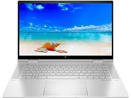 HP 2022 Envy X360 2-in-1 15.6" FHD Touchscreen Laptop, Intel Evo Platform Core i7 1255U, 64GB RAM, 2TB PCIe SSD, Backlit Keyboard, Intel Iris Xe Graphics, Windows 11 Pro, Silver, 32GB USB Card