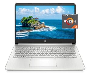 hp 2023 14 inch fhd laptop for students and business, amd ryzen 3 3250u(up to 3.5ghz), 16gb ddr4 ram, 512gb pcie ssd, webcam, fast charge, long battery life, hdmi, wifi 5, win 11 s, cue accessories