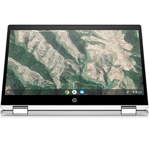 HP Chromebook x360 - 14b-ca0036nr 14" Touchscreen Intel Celeron N4000 1.1 GHz Intel UHD Graphics 600 4 GB RAM 32 GB eMMC Chrome OS BT Webcam Natural Silver (Renewed)