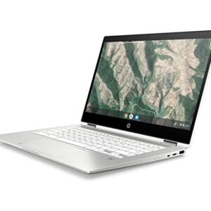 HP Chromebook x360 - 14b-ca0036nr 14" Touchscreen Intel Celeron N4000 1.1 GHz Intel UHD Graphics 600 4 GB RAM 32 GB eMMC Chrome OS BT Webcam Natural Silver (Renewed)