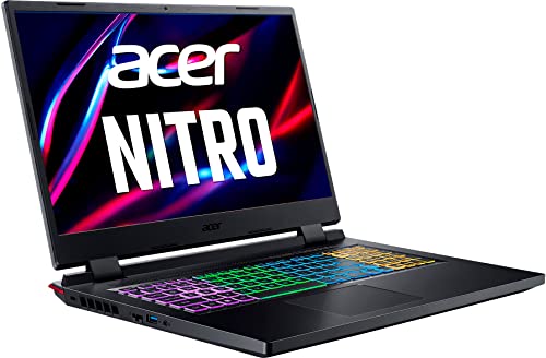 Acer 2022 Nitro 5 17.3" FHD IPS 144Hz Gaming Laptop Core i5 12500H(Beats i7-11800H) NVIDIA RTX 3050 TGP 95W Thunderbolt 4 Intel Killer Ethernet w/Mouse Pad (16GB RAM | 512GB PCIe SSD)