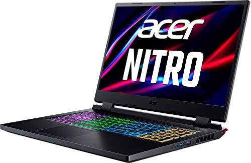 Acer 2022 Nitro 5 17.3" FHD IPS 144Hz Gaming Laptop Core i5 12500H(Beats i7-11800H) NVIDIA RTX 3050 TGP 95W Thunderbolt 4 Intel Killer Ethernet w/Mouse Pad (16GB RAM | 512GB PCIe SSD)