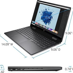 HP Envy x360 2-in-1 Convertible Business Laptop, 15.6” FHD Touchscreen, AMD Ryzen 7 5700U, Windows 11 Pro, 16GB RAM, 512GB SSD, Backlit Keyboard, Fingerprint Reader, Long Battery Life, Tech Deal USB