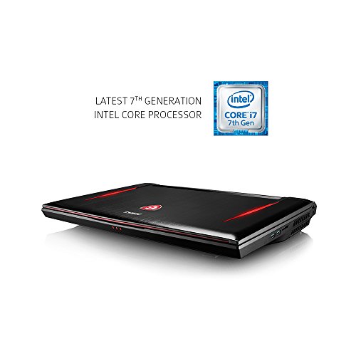 MSI GT73VR Titan PRO-1005 17.3" 120Hz 5ms Hardcore Gaming Laptop i7-7700HQ GTX 1080 8G 16GB 512GB SSD + 1TB, Black-Red