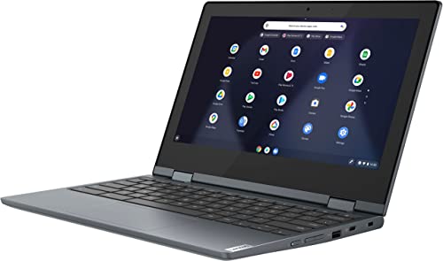 2022 lenovo Flex 3 Chromebook 11.6" 2-in-1 HD Touchscreen Laptop, Intel Celeron N4020 Processor, 4GB RAM, 64GB eMMC Flash Memory, HD Webcam, Chrome OS, Abyss Blue, 128GB Snowbell USB Card