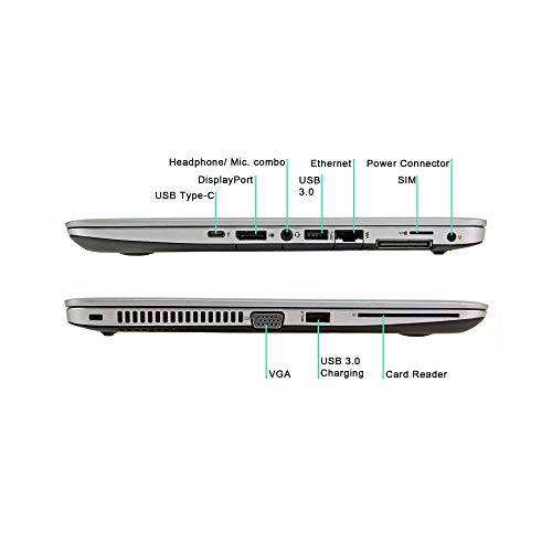 HP Elitebook 840 G3 14-inch HD, Core i5-6300U 2.4GHz, 16GB RAM, 1TB Hard Drive, Windows 10 Pro 64Bit (Renewed)