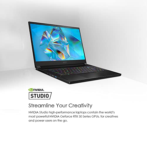 MSI Creator 15 Professional Laptop: 15.6" UHD OLED 4K DCI-P3 100% Display, Intel Core i7-11800H, NVIDIA GeForce RTX 3080, 16GB RAM, 1TB NVME SSD, Thunderbolt 4, Win10 PRO, Black (A11UH-492)