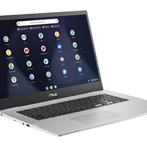 ASUS Chromebook CX1 17 Business Laptop | 17.3" FHD Anti-Glare Display | Intel Celeron N4500 Processor | 4GB DDR4 64GB eMMC Storage | Intel UHD Graphic | ChromeOS + 32GB MicroSD Card