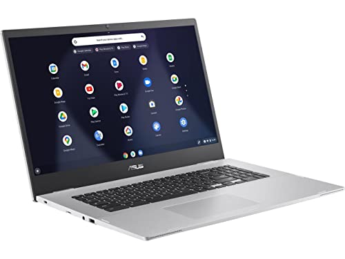 ASUS Chromebook CX1 17 Business Laptop | 17.3" FHD Anti-Glare Display | Intel Celeron N4500 Processor | 4GB DDR4 64GB eMMC Storage | Intel UHD Graphic | ChromeOS + 32GB MicroSD Card