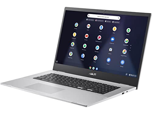 ASUS Chromebook CX1 17 Business Laptop | 17.3" FHD Anti-Glare Display | Intel Celeron N4500 Processor | 4GB DDR4 64GB eMMC Storage | Intel UHD Graphic | ChromeOS + 32GB MicroSD Card