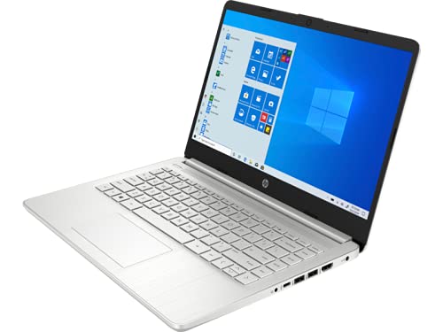 HP Laptop 14-fq1074nr 14" AMD Ryzen 3 5300U 8 GB Memory; 256 GB SSD Storage Windows 11 S Natural Silver(Renewed)