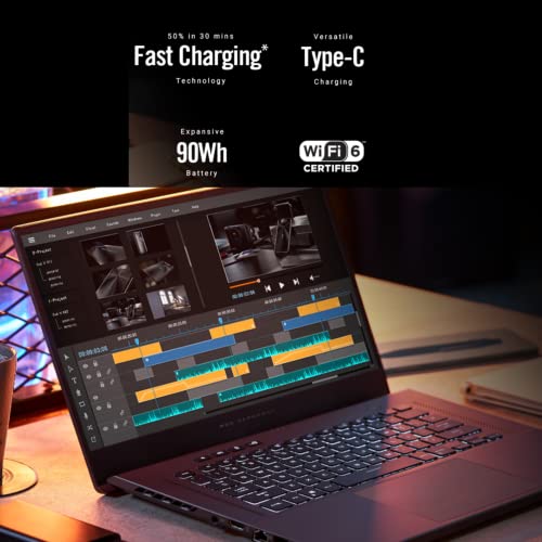 ASUS ROG Zephyrus G15 15.6" 165Hz QHD (2560x1440) Slim Gaming Laptop, 8 Cores AMD Ryzen 9 5900HS, GeForce RTX 3060, 100% DCI-P3 Pantone, RGB Backlit KB, Wi-Fi 6 (40GB RAM | 2TB PCIe SSD)