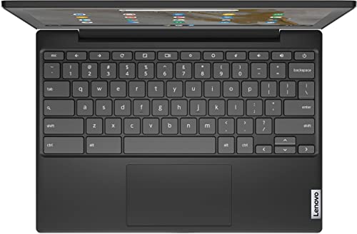 Lenovo 2022 Newest Lightweight Chromebook 3 11.6'' HD Screen Laptop Business Student, Intel Celeron N4020 Dual-Core, up to 2.8 GHZ, 4GB RAM, 64GB eMMC Storage, WiFi 5, Chrome OS +MarxsolCables, Black