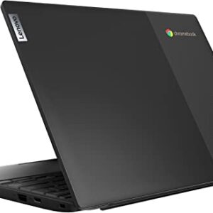 Lenovo 2022 Newest Lightweight Chromebook 3 11.6'' HD Screen Laptop Business Student, Intel Celeron N4020 Dual-Core, up to 2.8 GHZ, 4GB RAM, 64GB eMMC Storage, WiFi 5, Chrome OS +MarxsolCables, Black