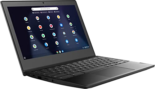 Lenovo 2022 Newest Lightweight Chromebook 3 11.6'' HD Screen Laptop Business Student, Intel Celeron N4020 Dual-Core, up to 2.8 GHZ, 4GB RAM, 64GB eMMC Storage, WiFi 5, Chrome OS +MarxsolCables, Black