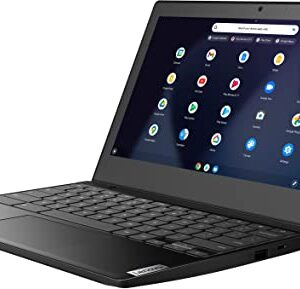 Lenovo 2022 Newest Lightweight Chromebook 3 11.6'' HD Screen Laptop Business Student, Intel Celeron N4020 Dual-Core, up to 2.8 GHZ, 4GB RAM, 64GB eMMC Storage, WiFi 5, Chrome OS +MarxsolCables, Black