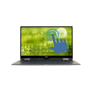 Dell XPS 13 9365 13.3 inches FHD, Core i7-7Y75 1.3GHz, 16GB RAM, 256GB Solid State Drive, Windows 10 Pro 64Bit, CAM, Touch (Renewed)