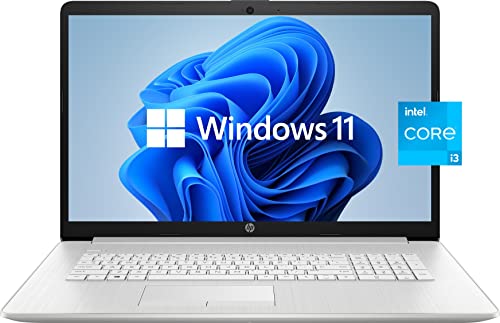 HP 2022 Pavilion 17 Laptop, 17.3In HD+ Anti-Glare Display, 11th Gen Intel Core i3-1115G4, 8GB RAM, 256 GB PCIe SSD, Wireless-AC, Windows 11, Silver (Lasted Model), 17-30.99 inches