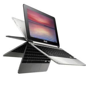 ASUS C100PA-DB02 10.1-inch Touch Chromebook Flip (1.8GHz, 4GB Memory, 16GB eMMC, Google OS), All Metal Body