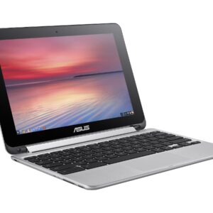 ASUS C100PA-DB02 10.1-inch Touch Chromebook Flip (1.8GHz, 4GB Memory, 16GB eMMC, Google OS), All Metal Body