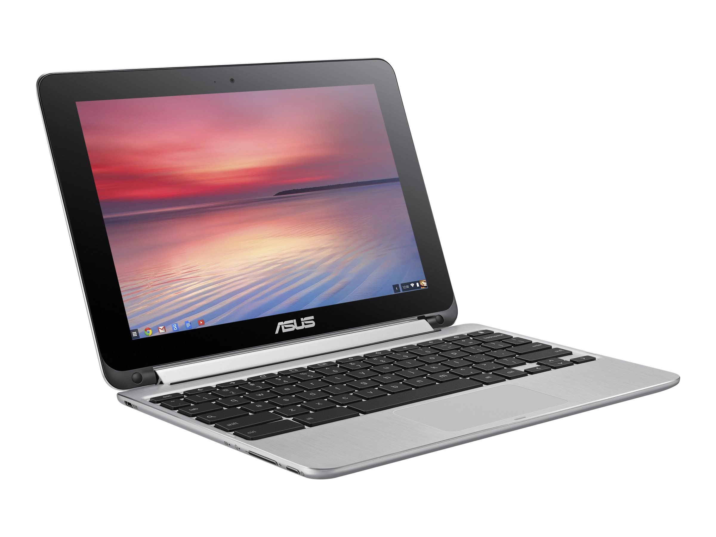 ASUS C100PA-DB02 10.1-inch Touch Chromebook Flip (1.8GHz, 4GB Memory, 16GB eMMC, Google OS), All Metal Body