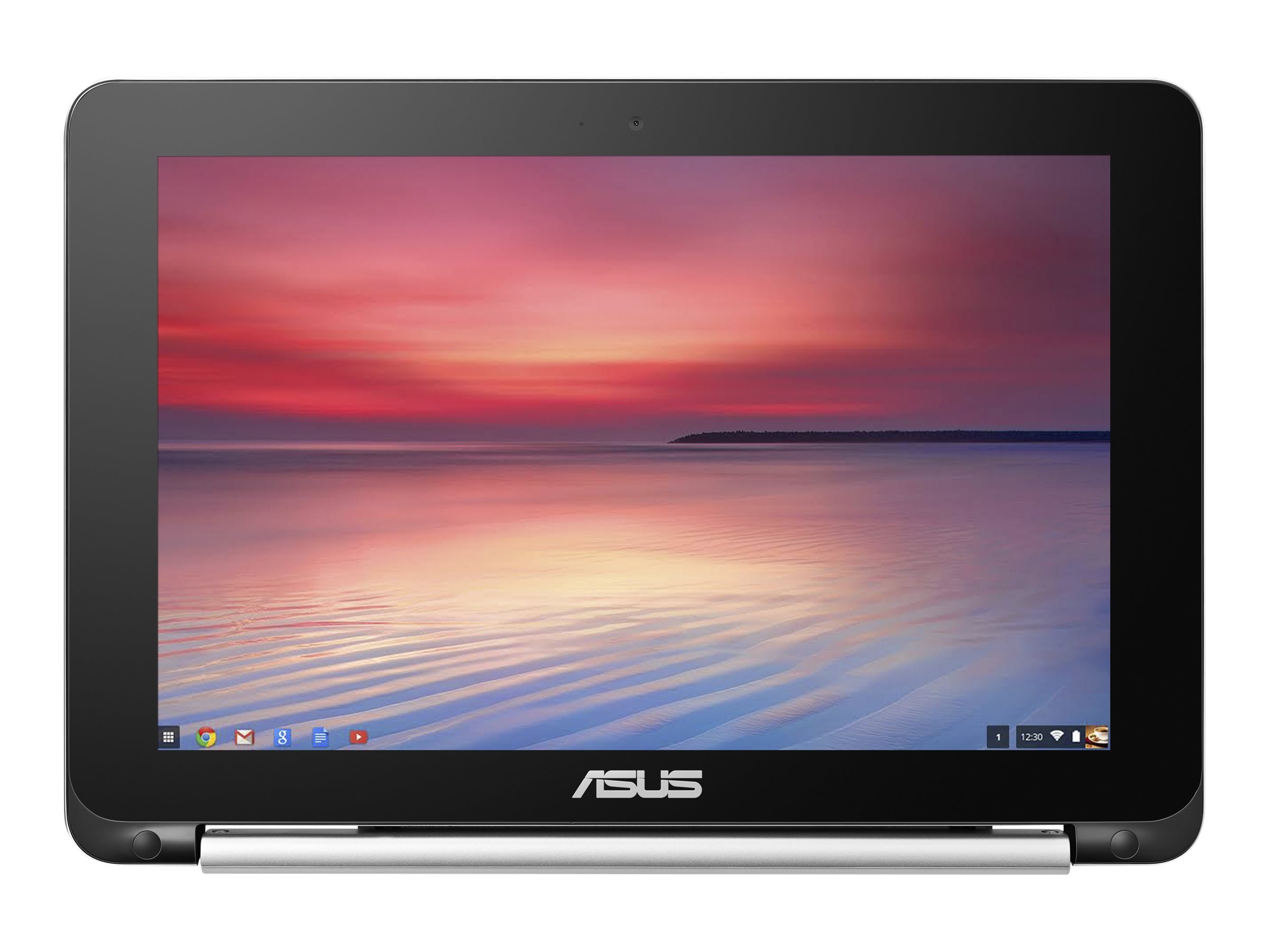 ASUS C100PA-DB02 10.1-inch Touch Chromebook Flip (1.8GHz, 4GB Memory, 16GB eMMC, Google OS), All Metal Body