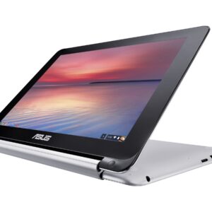 ASUS C100PA-DB02 10.1-inch Touch Chromebook Flip (1.8GHz, 4GB Memory, 16GB eMMC, Google OS), All Metal Body