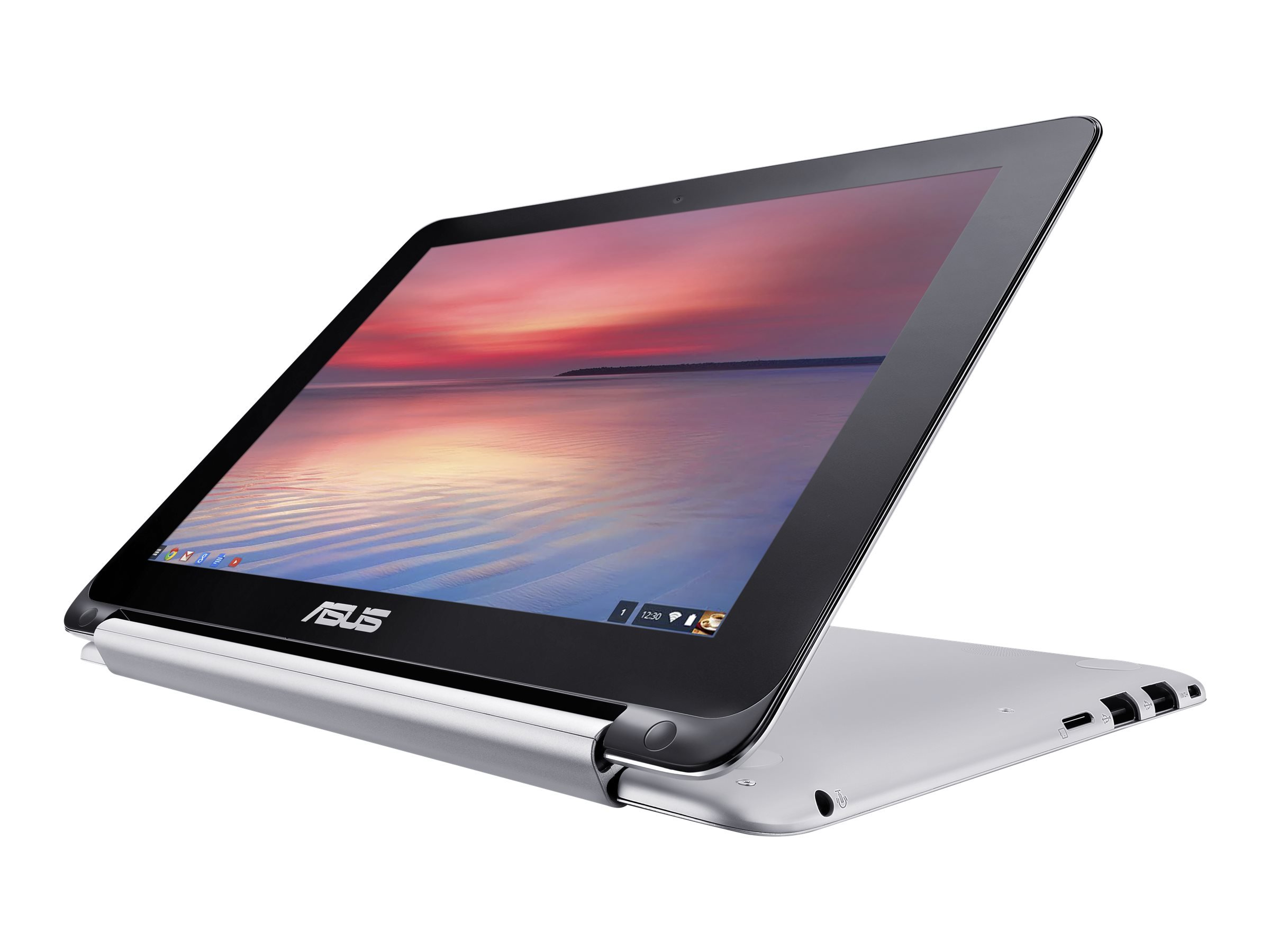 ASUS C100PA-DB02 10.1-inch Touch Chromebook Flip (1.8GHz, 4GB Memory, 16GB eMMC, Google OS), All Metal Body