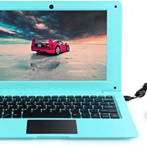Laptop Computer- 10.1" Inch Kids Laptop Computer Powered by Android 7.1.1 -Quad Core Processor- 2+32gb ROM-Bluetooth-HDMI-WiFi- Blue