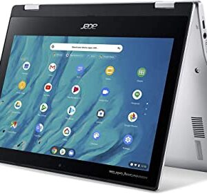 Acer Spin 311 Chromebook, Business & Student Convertible Laptop, 11.6" HD 2-in-1 Touchscreen IPS, MediaTek MT8183C Octa-Core, 4GB LPDDR4X 32GB eMMC, WiFi 5 USB-C BT Chrome OS, Goldoxis 32GB Card