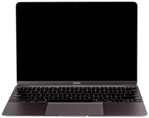 apple macbook mjy42ll/a 12in laptop retina display 512gb, space gray – (renewed)