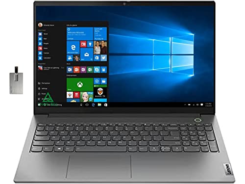 Lenovo 2022 ThinkBook 15 G3 ACL 15.6" FHD Business Laptop, AMD Ryzen 7 5700U, 16GB RAM, 512GB PCIe SSD, AMD Radeon Graphics, Backlit Keyboard, Windows 10 Pro, Mineral Gray, 32GB USB SnowBell Card