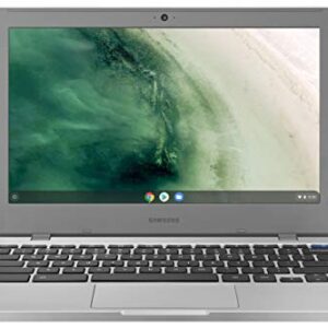 SAMSUNG Galaxy Chromebook 4 11.6” 64GB Laptop Computer w/ 4GB RAM, Gigabit WiFi, HD Intel Celeron Processor, Compact Design, Military Grade Durability, US Version, Silver