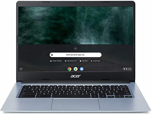 Acer Chromebook 314, 14" HD (1366x768) Touch Laptop, Intel Celeron N4000 Processor up to 1.10 GHz, 4GB DDR4 RAM, 64GB SSD, Webcam, Bluetooth, WiFi, Chrome OS, Silver, EAT Cloth