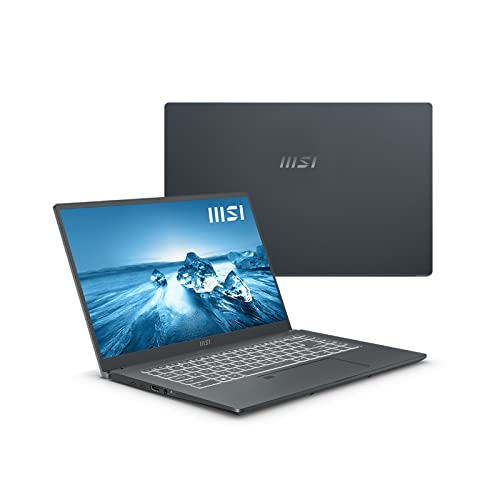 2022 MSI Prestige 15 A12UD-005 (i7-1260P, 16GB RAM, 2X 512GB NVMe SSD, RTX 3050Ti 4GB, 15.6" FHD, Windows 11 Pro) Professional Laptop - Carbon Gray