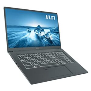 2022 MSI Prestige 15 A12UD-005 (i7-1260P, 16GB RAM, 2X 512GB NVMe SSD, RTX 3050Ti 4GB, 15.6" FHD, Windows 11 Pro) Professional Laptop - Carbon Gray