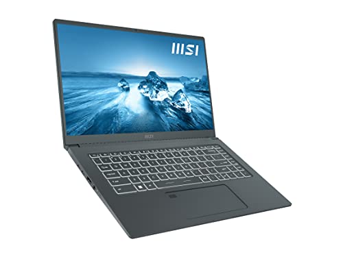 2022 MSI Prestige 15 A12UD-005 (i7-1260P, 16GB RAM, 2X 512GB NVMe SSD, RTX 3050Ti 4GB, 15.6" FHD, Windows 11 Pro) Professional Laptop - Carbon Gray