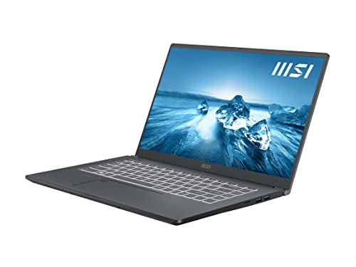 2022 MSI Prestige 15 A12UD-005 (i7-1260P, 16GB RAM, 2X 512GB NVMe SSD, RTX 3050Ti 4GB, 15.6" FHD, Windows 11 Pro) Professional Laptop - Carbon Gray