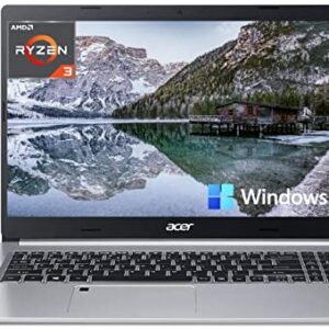 Acer 2022 Newest Aspire 5 Slim 15.6" FHD IPS Laptop, Quad-Core AMD Ryzen 3 3350U (Upto 3.5GHz,Beat i5-7200U), 12GB DDR4 RAM, 512GB SSD,WiFi 6, Backlit KB, Fingerprint Reader,Windows 11+MarxsolCables