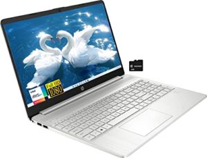 newest hp 15 business laptop, intel i5-1135g7 quad core (beats i7-1065g7), 15.6′ ips fhd, intel iris xe graphics, 16gb ddr4 ram, 512gb pcie ssd, fingerprint hdmi wifi usb-c, 32gb microsd card, silver