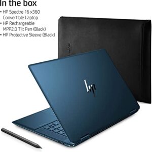 Latest HP Spectre 2-in-1 Laptop | 16" UHD 3K+ Touchscreen | Intel i7-12700H 14Cores | 16GB RAM 512GB SSD | Wi-Fi 6e | Thunderbolt 4 | Backlit KB | Fingerprint | Stylus Pen | Windows 10 Pro