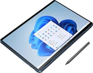 latest hp spectre 2-in-1 laptop | 16″ uhd 3k+ touchscreen | intel i7-12700h 14cores | 16gb ram 512gb ssd | wi-fi 6e | thunderbolt 4 | backlit kb | fingerprint | stylus pen | windows 10 pro