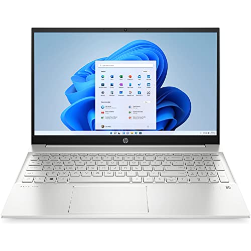 HP Pavilion Laptop 15-eg2053cl, 15.6" FHD Touch Screen, Windows 11 Home, Intel Core i5-1235U, 12GB DDR4 RAM, 512GB SSD Storage, Natural Silver (Renewed)