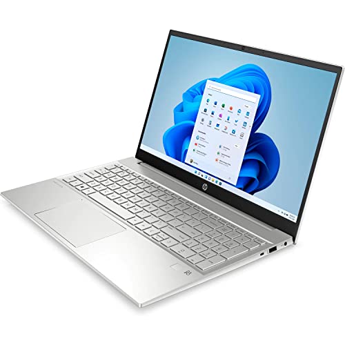 HP Pavilion Laptop 15-eg2053cl, 15.6" FHD Touch Screen, Windows 11 Home, Intel Core i5-1235U, 12GB DDR4 RAM, 512GB SSD Storage, Natural Silver (Renewed)