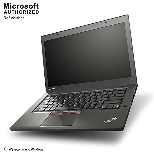 Lenovo ThinkPad T450 14in HD Business Laptop Computer, Intel Dual-Core i5-5300U Up to 2.9GHz, 8GB RAM, 128GB SSD, HDMI, 802.11ac WiFi, Bluetooth, Windows 10 Professional (Renewed)