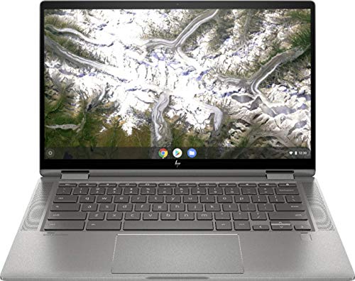 2020 NewestHP x360 2-in-1 14-inch FHD Touchscreen Chromebook  10thGEn. Intel Core i3-10110U, 8GB RAM, 64GB eMMC, B&O Audio, WiFi 6, Backlit Keyboard, Fingerprint Reader - Mineral Silver (Renewed)